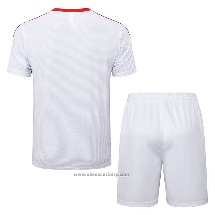 Tracksuit Bayern Munich 125 Aniversario Short Sleeve 2025-2026 White - Shorts